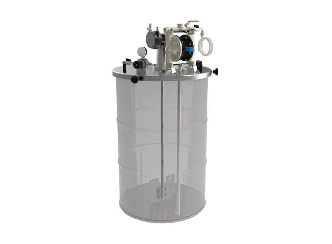Elcometer-200-Drum-Cover-with-Kara-40-Tramsfer-pump-and-rotatory-agitator