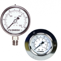 OMEGA PGM系列 不锈钢工业压力计 可填充液体